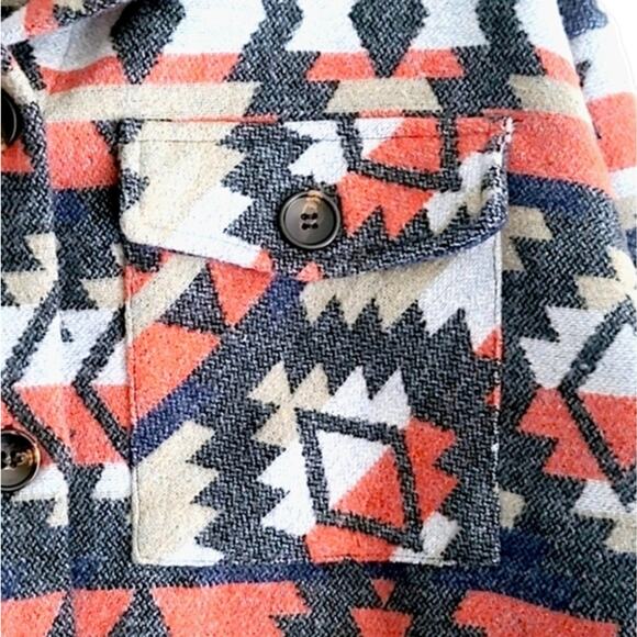 Staccato Women’s Coat Jacket Size L Indie Southwestern Print - Picture 7 of 11